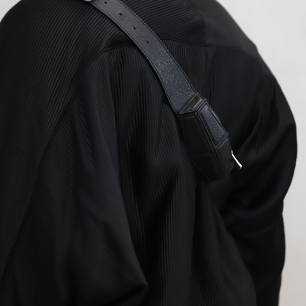 Black Pebbled Fanny Bag - immagine 2