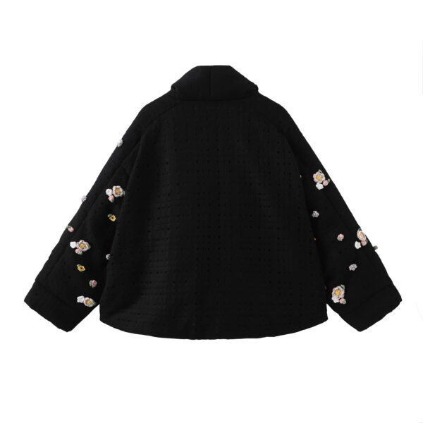 Crochet Black Over Jacket - immagine 2