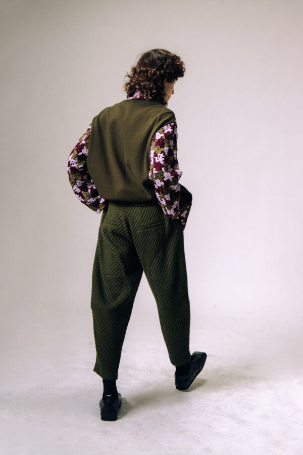 Green and Lilac Over Jacket - immagine 2