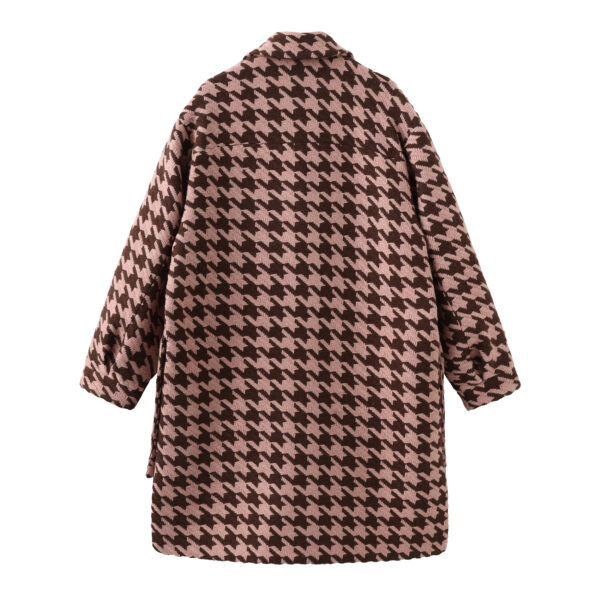 Pink and Chocolate Relaxed Coat - immagine 2