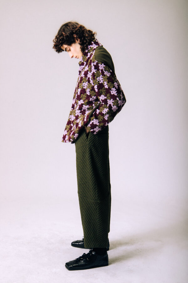 Grass Green Relaxed Trousers - immagine 3